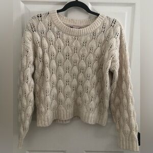 Cream Knit Women's Sweater